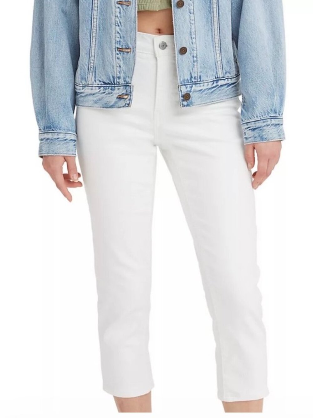 311 Shaping Skinny Capri Women's Jeans White